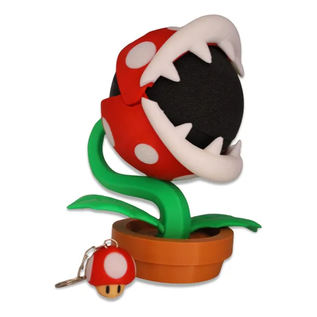 Base Alexa Echo Dot 4° 5° Mario Bros Plantapiraña Printworks