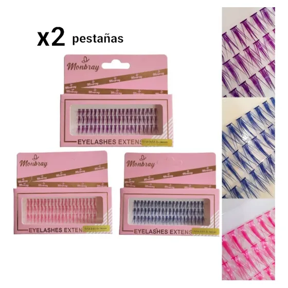 Pestañas Por Punto Volumen Ruso Colores Extensiones Postizas