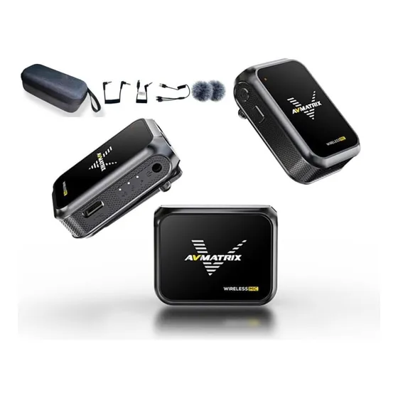 Avmatrix Mini Sistema Microfono Inalambrico 328.1 Ft Larga