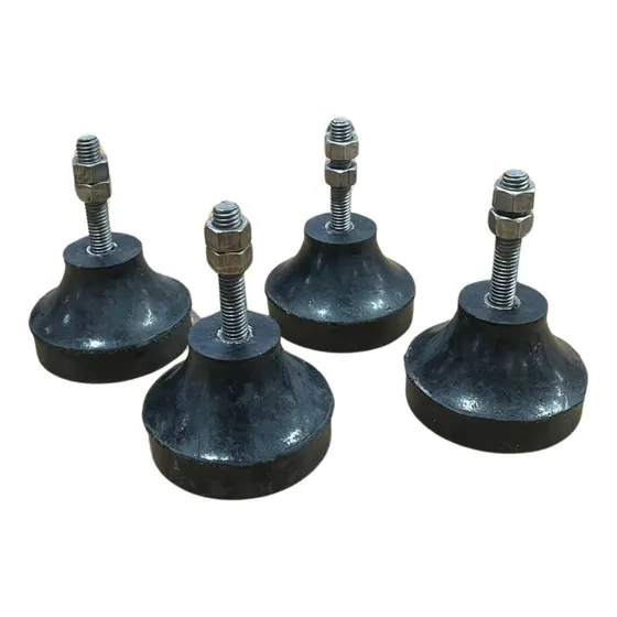 4 Pé Vibra Stop De Borracha Para Compressor Com Rosca 3/8  