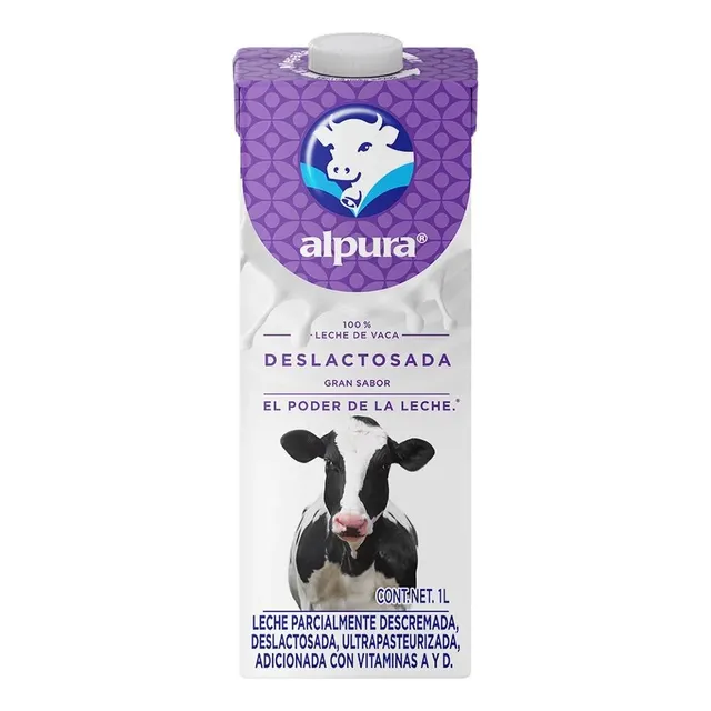 Leche Alpura Deslactosada De 1 L