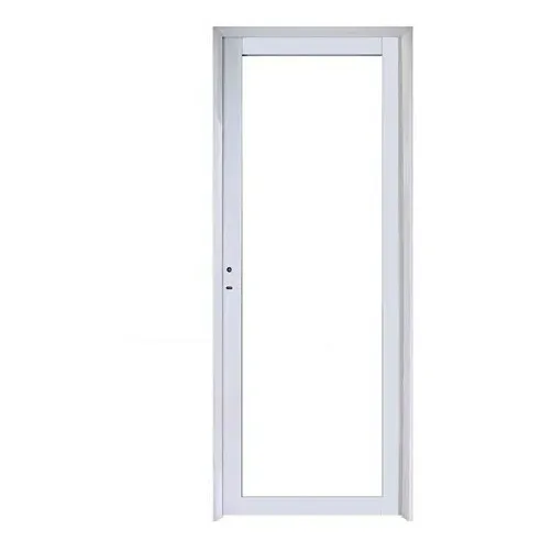 Puerta Aluminio Vidrio Entero 90x200 Blanco