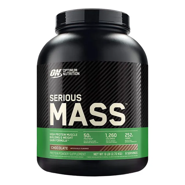 Optimum Nutrition Serious Mass Ganador De Masa Muscular 6 Lb Chocolate