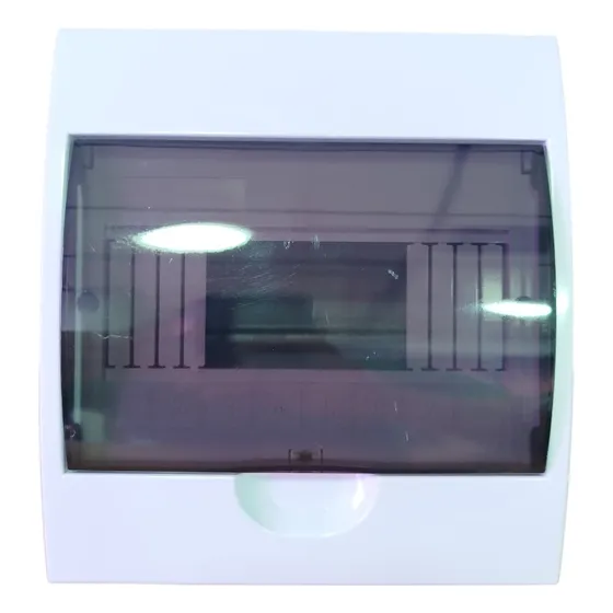 Tablero Con Tapa Abatible Riel Din 8 Espacios Protector Casa