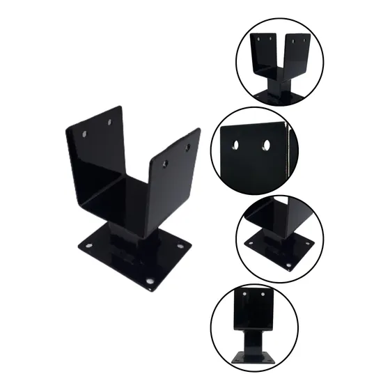 Base O Soporte Para Pilar O Poste Sobrepuesto 4x4 Pulgadas