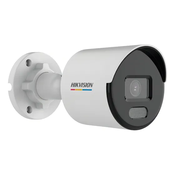 Camera Hikvision Ip Colorvu 2mp Fullhd - Poe Ds-2cd1027g0-l Cor Branco