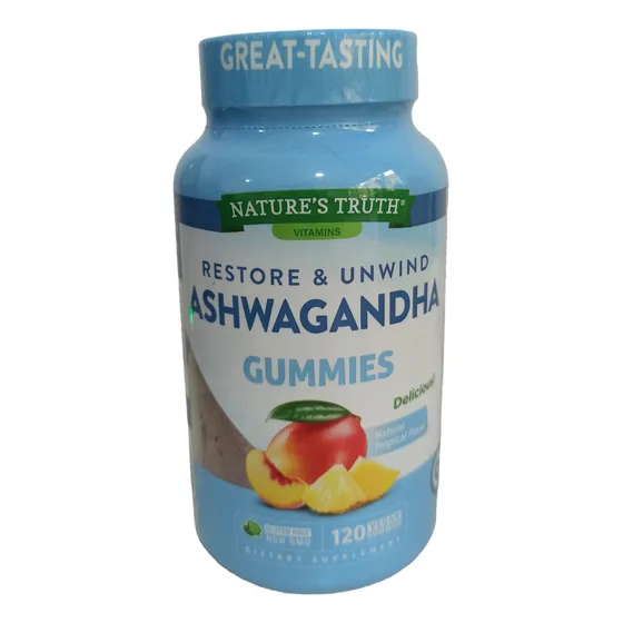 Ashwagandha En Gomita 500 Mg. Nature's Truth. Importada