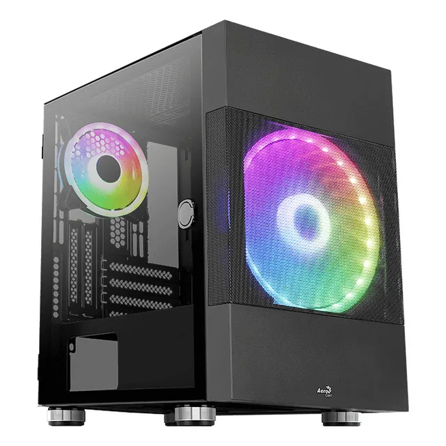 Case Aerocool Atomic-g-bk-v2 Negro / V. Temp Negro