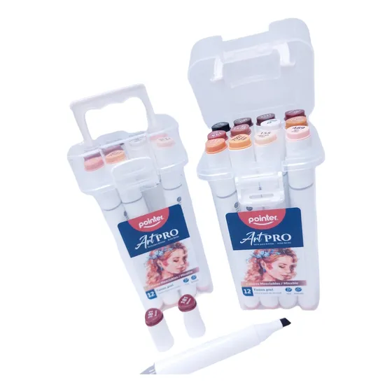 Marcadores Permanentes De Tonos Piel Mezclables Pointer