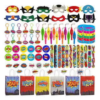 Set De Obsequios Para Fiesta De Cumpleaños De Superhéroes De Set De Obsequios Para Fiesta De Cumpleaños De Superhéroes De