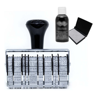 Kit Datador Val/fab 5mm + 1 Almofada + 1 Tinta Para Plástico Kit Datador Val/fab 5mm + 1 Almofada + 1 Tinta Para Plástico