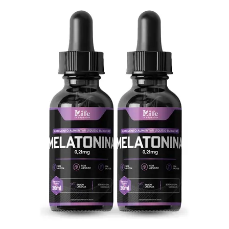 Melatonina 60ml Em Gotas Insônia Ansiedade Sono Frete Grátis Sem Sabor