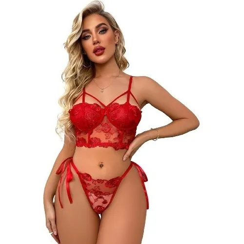 Bustier Encaje Bordado 