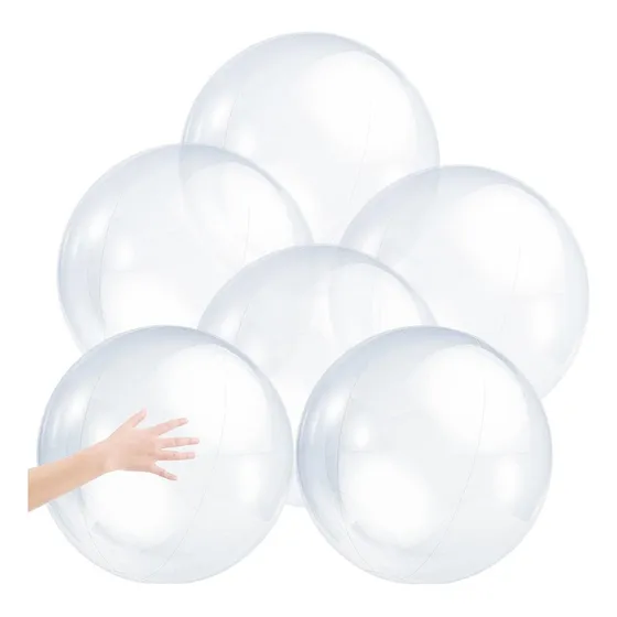 M Para 6 Piezas Pelota Transparente Inflable Pelotas De