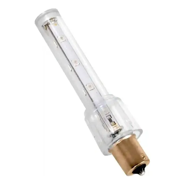 Luz 4 X 4 Led (2835) Ba15s Trip Flash Rojo Para Pértiga