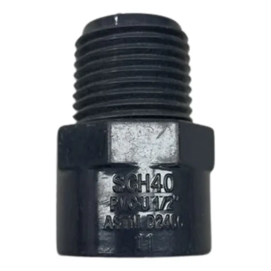 Conector  Pvc Macho 1 1/2  Fa Aguas Blancas (4pzas)
