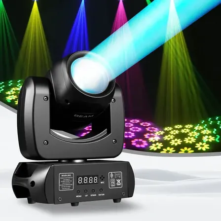 Moving Head Beam Led 100w Dmx Prisma Gobo Giratório Festa Dj 110-240v