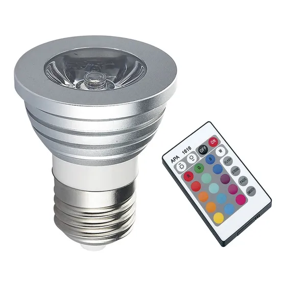 Bombillo 4w E27 Rgb Multicolor Con Control