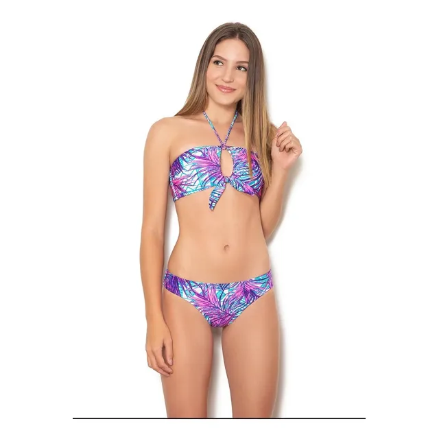Bikini Top Bandeau Con Lazo Decorativo Coco Tropic
