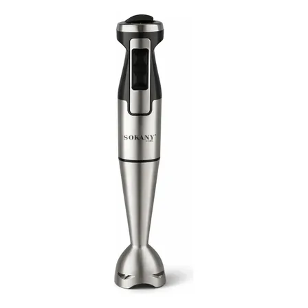 Mixer de Mão CHEF D 1000W Inox Prateado, 2 Velocidades para Sopas e Vitaminas