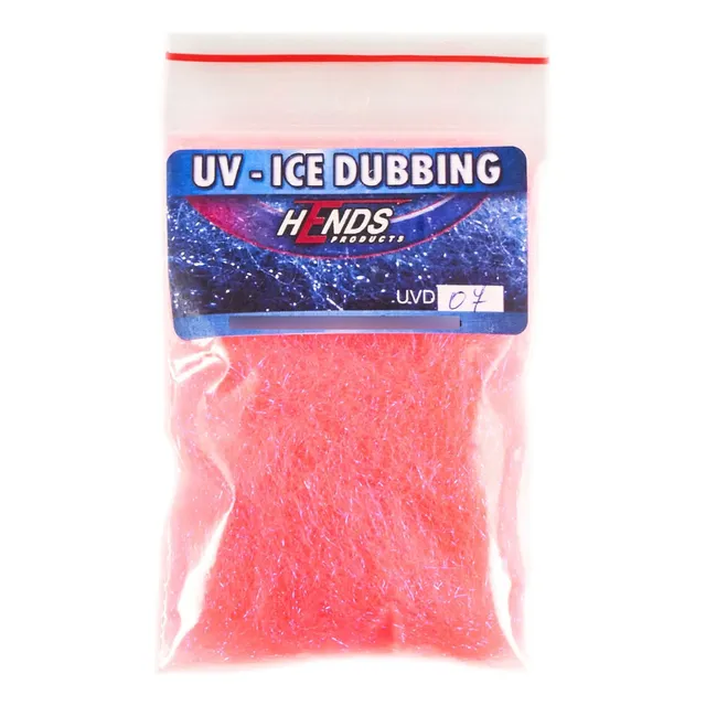 Hends Uv Ice Dubbing Rosa Rojo