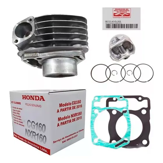 Kit Cilindro Motor Cg 160 2016 2017 2018 2019 2020 Hamp
