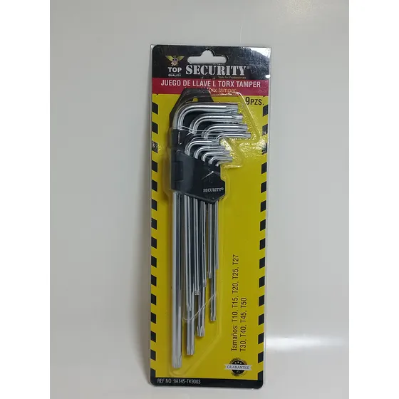 Set Llaves Torx Traper Largas 9 Piezas