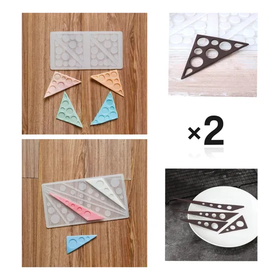 Molde De Silicona Para Decorar Comidas Chocolate Repostería