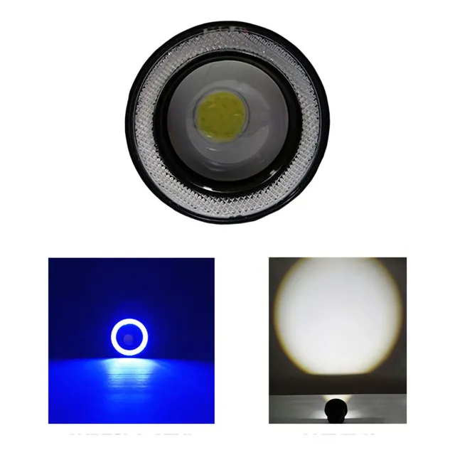 Faro Led Neblinero Par Ojo Angel Azul 3 PuLG  Auto Camioneta