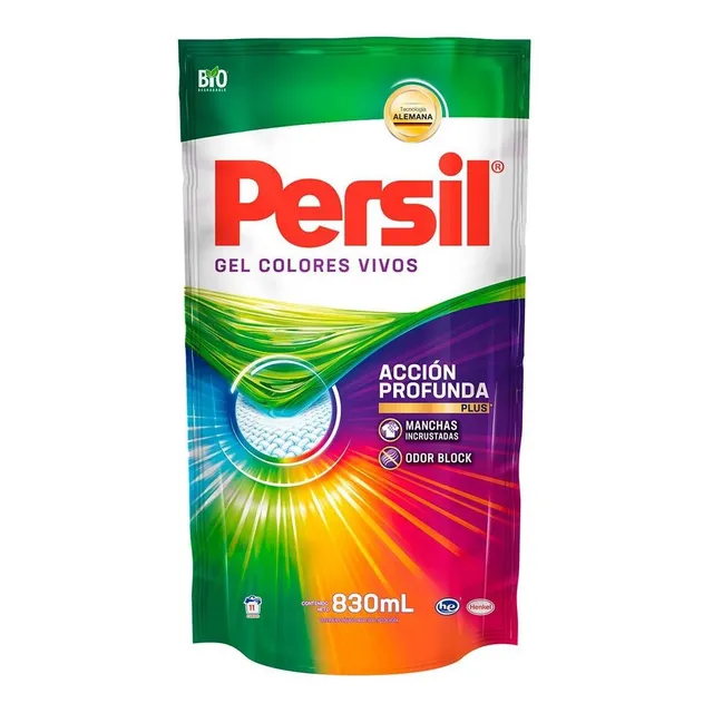 Detergente Líquido Colores Vivos Repuesto 830ml Persil