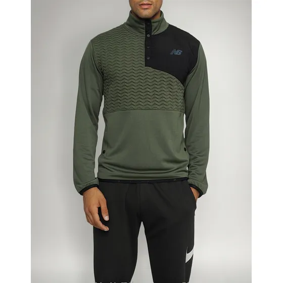 Chamarra New Balance Heatloft Button Snap - Sudadera