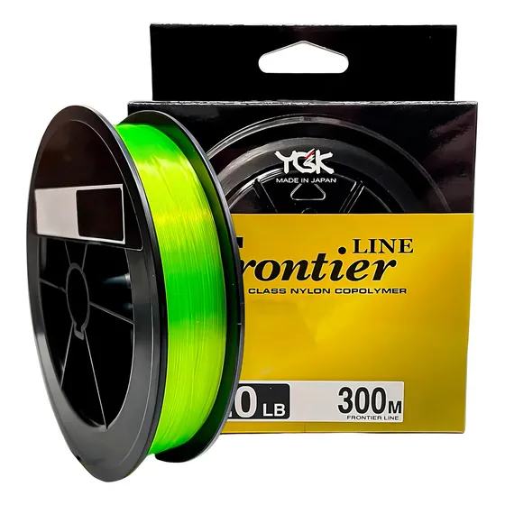 Linha Monofilamento Ygk Frontier 0,37mm 20lb 300m Verde