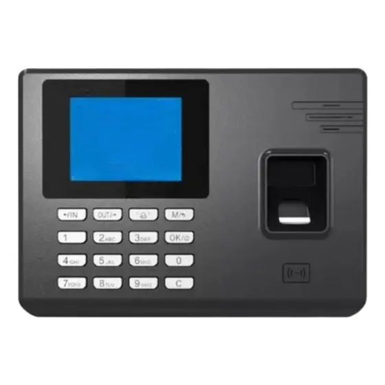 Reloj Control Personal Biometrico Asistencia Anviz + Fuente Color Gris