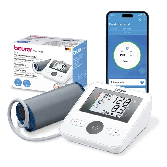 Baumanómetro De Brazo Digital Con Detector De Arritmias Bm27 Beurer