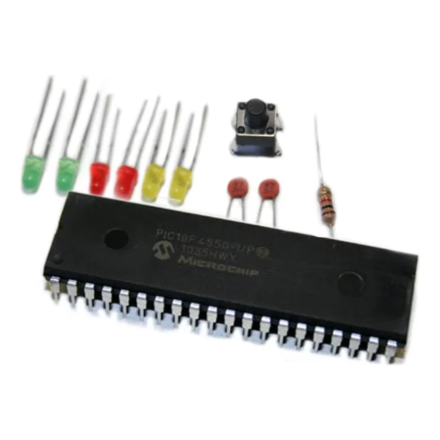 2pzas Circuito Integrado Pic18f4550 Kit Completo 