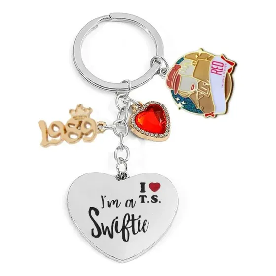 Llavero Taylor Swift Metalico Reputation Red 1989 Swifties