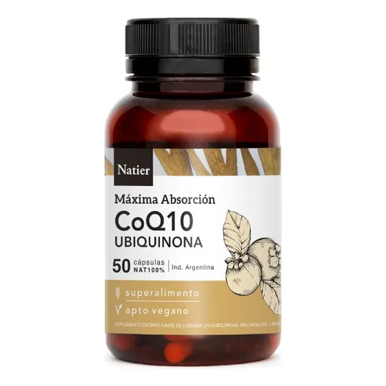 Coenzima Q10 - 300 Mg Natier Mejor Apariencia De Piel 50caps