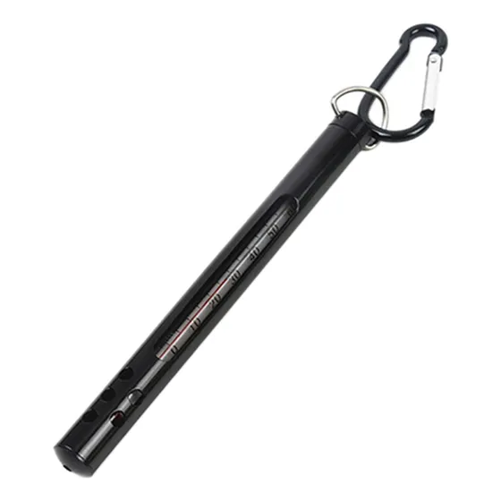 (bk) Termómetro De Pesca Con Mosquetón Metálico Para Concha