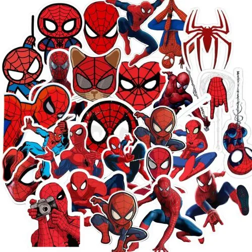 50 Stickers Spiderman Pegantinas Spiderman Pegantinas