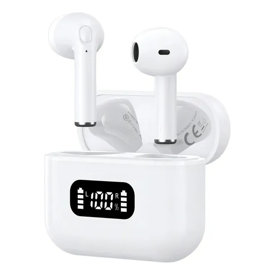 Fone de ouvido sem fio Tranya F1 - Bluetooth 5.3 - Display LED e bateria de longa duração