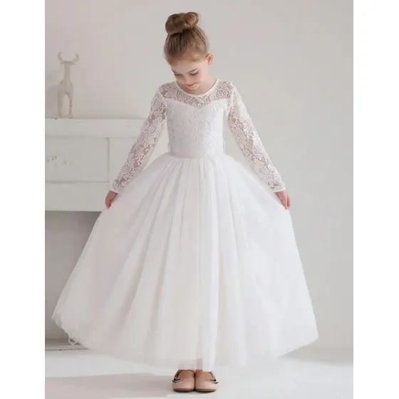 Vestido Formal De Niña Bautizo Comunión Talla 10 Años