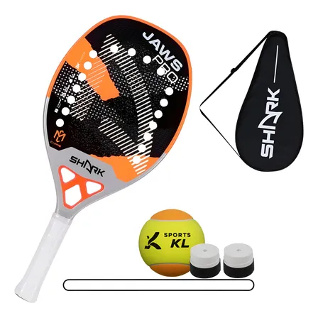 Raquete De Beach Tennis Shark Jaws Pro 22mm Cappelletti Brin 315/320g  25/26b