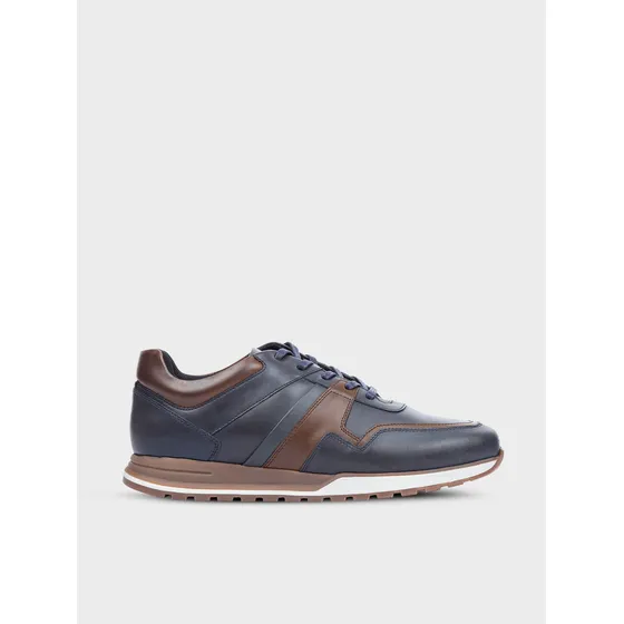 Modernos Sneakers En Cuero Para Hombre