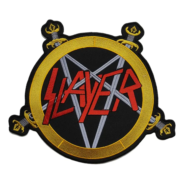 Parche Bordado Slayer Pentagram Trash Metal Banda Music