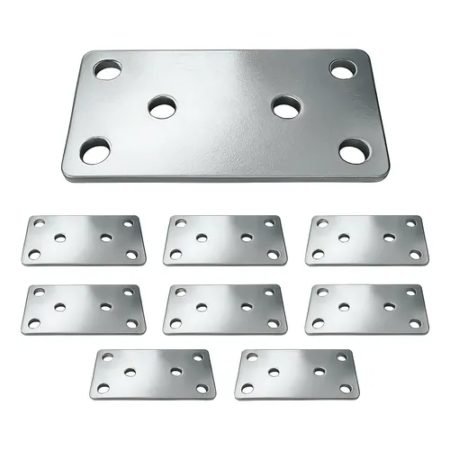 アコ枠 Chapa Reta 8 Furos Bigfer Aço Zincado 40x100mm Fixação Junção 12