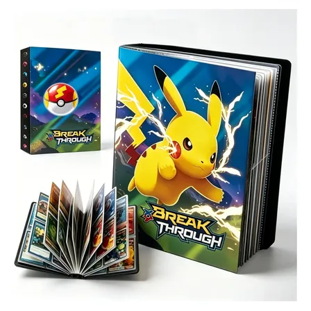 Álbum Pokémon Tcg Pikachu 240 Cartas  30 Páginas Pikachu