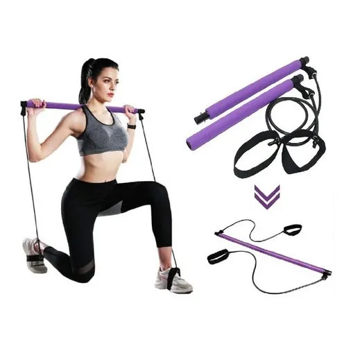 Barra elástica extensora de ejercicios de Pilates multifuncional