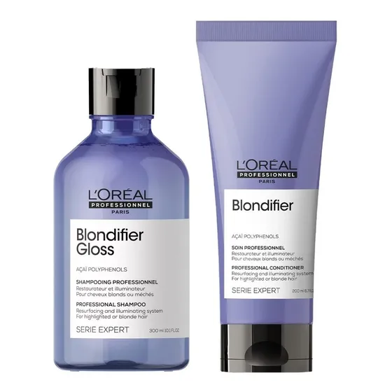 Pack Rubios Blondifier Shampoo Gloss 300ml Acond 200 Brillo