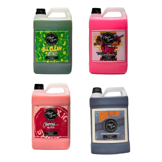 Combo Bidon Toxic Shine All Clean Dark Fluid Wax Cherry Quik