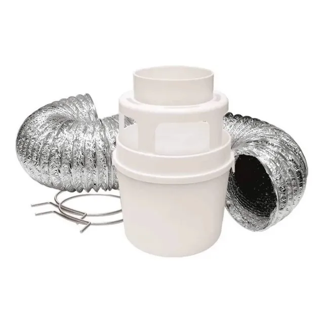 Ducto Secadora 4 Pulgadas Con Recipiente